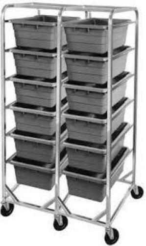 DESCRIPTION: (1) STAINLESS STEEL LUG RACK BRAND/MODEL: CHANNEL MANUFACTURING #512LS RETAIL$: $947.82 EA SIZE: 36X26X70 QTY: 1