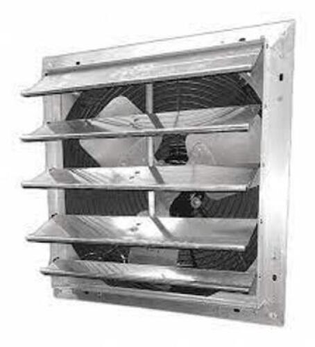 DESCRIPTION: (1) SHUTTER MOUNT EXHAUST FAN BRAND/MODEL: DAYTON #484X44 RETAIL$: $391.94 EA SIZE: 20" BLADE QTY: 1