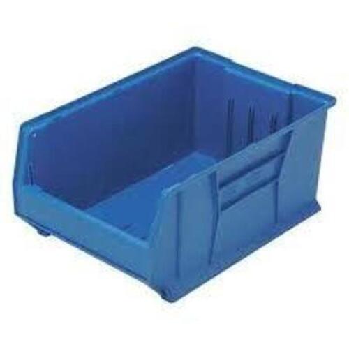 DESCRIPTION: (1) BLUE STACKABLE BIN BRAND/MODEL: QUANTUM STORAGE SYSTEMS #2TA71 INFORMATION: BLUE RETAIL$: $62.85 EA SIZE: 23-7/8 X 16 MUST INSPECT QT