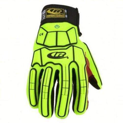 DESCRIPTION: (2) ROUGHNECK DURABLE WORK GLOVES BRAND/MODEL: RINGERS GLOVES INFORMATION: SAFETY GREEN RETAIL$: $38.99 PER PAIR SIZE: SIZE XXXL QTY: 2
