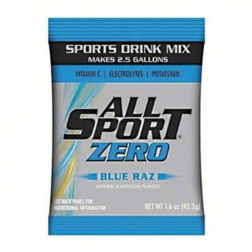 DESCRIPTION: (1) CASE OF (30) SPORTS DRINK MIX POWDER CONCENTRATE BRAND/MODEL: ALL SPORT #491N07 INFORMATION: BLUE RAZ RETAIL$: $183.00 EA SIZE: 1.9 O