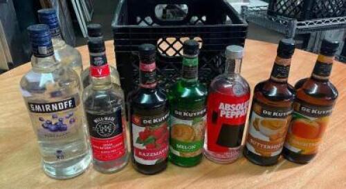 DESCRIPTION (9) UNOPENED BOTTLES OF ALCOHOL - AS PICTURED. ADDITIONAL INFORMATION CRATE IS NOT INCLUDED. THIS LOT IS ONE MONEY LOCATION BAY 7 QUANTITY