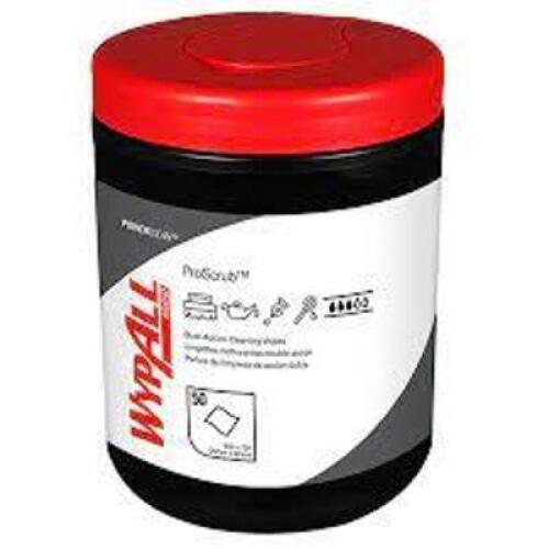 DESCRIPTION: (8) DUAL ACTION CLEANSING WIPES BRAND/MODEL: WYPALL PRO SCRUB RETAIL$: $13.87 EA SIZE: 50 WIPES PER CONTAINER QTY: 8