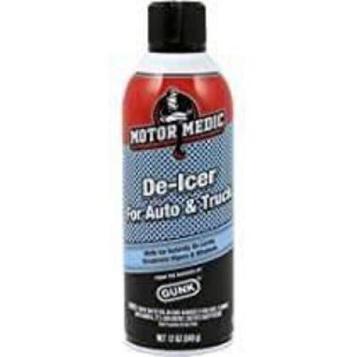 DESCRIPTION: (6) DE-ICER FOR AUTO AND TRUCK BRAND/MODEL: MOTOR MEDIC RETAIL$: $7.00 EA SIZE: 12 OZ QTY: 6