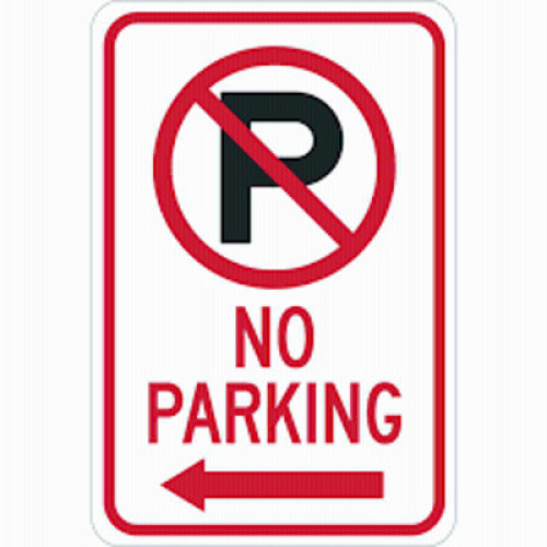 DESCRIPTION: (2) NO PARKING SIGN INFORMATION: ALUMINUM RETAIL$: $20.00 EA QTY: 2