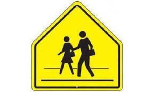 DESCRIPTION: (1) CROSS WALK SIGN RETAIL$: $74.39 EA SIZE: ALUMINUM QTY: 1