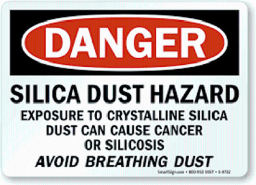 DESCRIPTION: (2) WARNING SIGNS BRAND/MODEL: SILICA DUST HAZARD RETAIL$: $11.99 EA QTY: 2