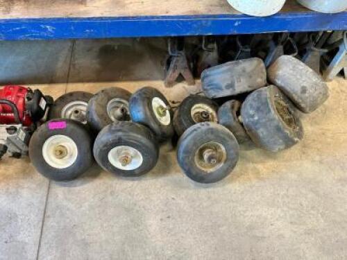 DESCRIPTION: (12) ASSORTED VELKIE TIRES LOCATION: BUILDING 7 THIS LOT IS: ONE MONEY QTY: 1