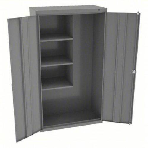 DESCRIPTION: (1) STORAGE CABINET BRAND/MODEL: TENNSCO #39FR48 INFORMATION: GRAY, DAMAGE ON TOP CORNER, LISTED IN PHOTOS, MUST COME INSPECT RETAIL$: $6