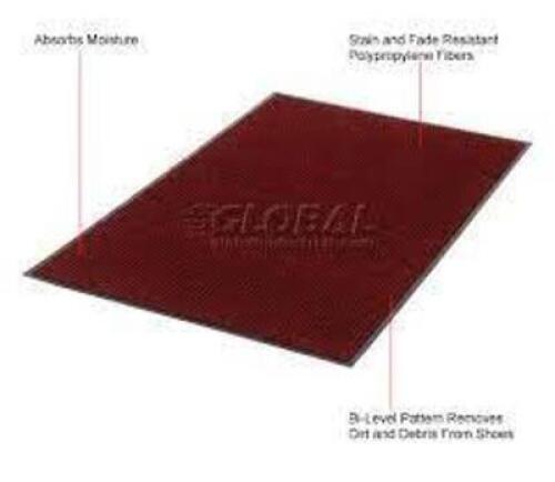DESCRIPTION: (2) HEAVYWEIGHT INDOOR ENTRANCE MATS BRAND/MODEL: GLOBAL INFORMATION: BURGUNDY RETAIL$: $80.00 EA SIZE: 4' X 6' QTY: 2