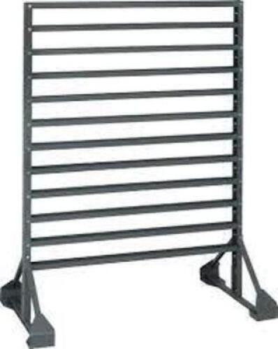 DESCRIPTION: (1) 12 RAIL KIT FOR BIN STORAGE, JUST THE RAIL KIT. NO BINS INCLUDED BRAND/MODEL: QUANTUM STORAGE #QR-12R INFORMATION: STEEL RETAIL$: $45