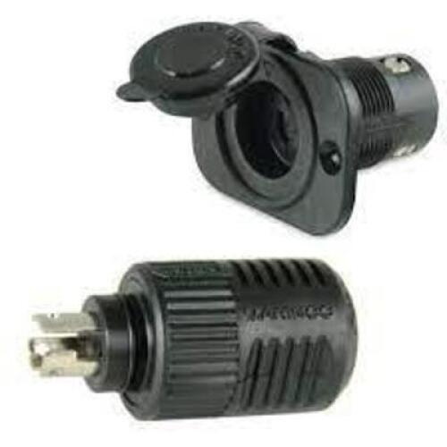 DESCRIPTION: (1) CONNECT PRO TROLLING MOTOR PLUG & RECEPTACLE BRAND/MODEL: MARINCO #12VCP INFORMATION: BLACK RETAIL$: $43.80 EA SIZE: 12/24/36V 3 WIRE