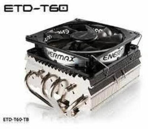 DESCRIPTION: (1) CPU COOLING FAN BRAND/MODEL: ENERMAX #ETD-T60-TB INFORMATION: BLACK RETAIL$: 40 SIZE: 200W+ QTY: 1