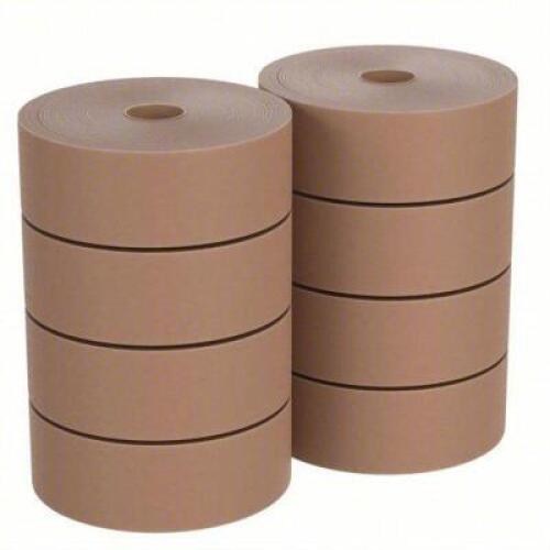 DESCRIPTION: (8) ROLLS OF WATER ACTIVATED PACKING TAPE BRAND/MODEL: CENTRAL #23M285 INFORMATION: NEUTRAL / BROWN RETAIL$: $110.03 TOTAL SIZE: 3 IN X 3