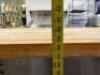 120" X 30" BUTCHER BLOCK CHEF TABLE W/ STAINLESS STORAGE BASE - 10