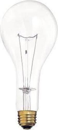 DESCRIPTION: (24) MEDIUM BASE LIGHT BULBS BRAND/MODEL: SATCO #S4959 INFORMATION: CLEAR RETAIL$: $4.19 PER BULB SIZE: 300 WATT, 130 VOLT QTY: 24