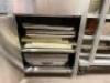 120" X 30" BUTCHER BLOCK CHEF TABLE W/ STAINLESS STORAGE BASE - 5