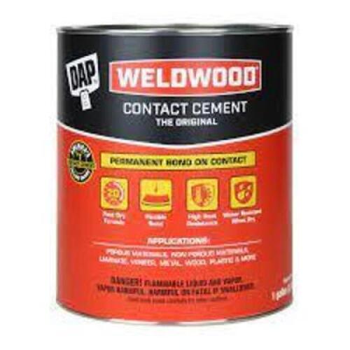 DESCRIPTION: (2) CONTACT CEMENT BRAND/MODEL: WELDWOOD RETAIL$: $49.98 EA SIZE: 1 GALLON QTY: 2