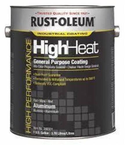 DESCRIPTION: (1) HEAVY DUTY COATING HIGH HEAT BRAND/MODEL: RUST-OLEUM INFORMATION: ALUMINUM RETAIL$: 187.45 SIZE: 1 GALLON QTY: 1