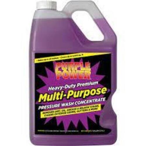 DESCRIPTION: (1) MULTIPURPOSE PRESSURE WASH CONCENTRATE BRAND/MODEL: PURPLE POWER RETAIL$: $20.00 EA SIZE: 1 GALLON QTY: 1