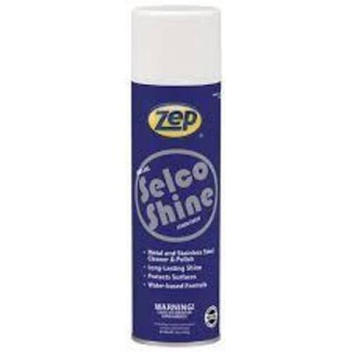DESCRIPTION: (6) STAINLESS STEEL CLEANER BRAND/MODEL: ZEP SELCO SHINE RETAIL$: $13.00 EA QTY: 6