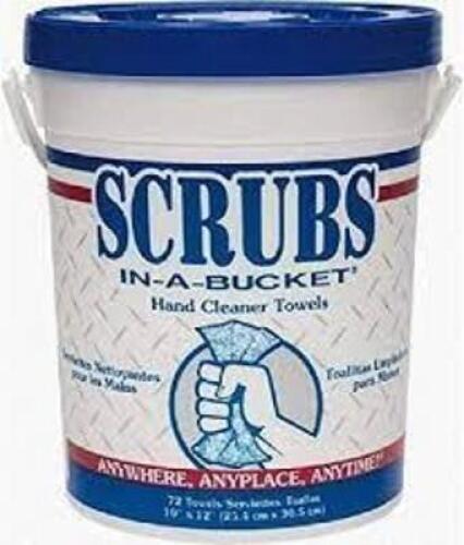 DESCRIPTION: (2) HAND CLEANER TOWELS BRAND/MODEL: SCRUBS IN A BUCKET RETAIL$: $80.00 TOTAL QTY: 2
