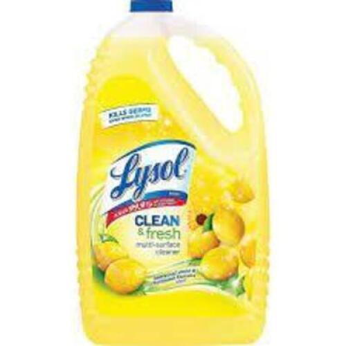 DESCRIPTION: (2) CLEAN AND FRESH MULTI SURFACE CLEANER BRAND/MODEL: LYSOL RETAIL$: $12.99 EA SIZE: 1144 FL OZ QTY: 2