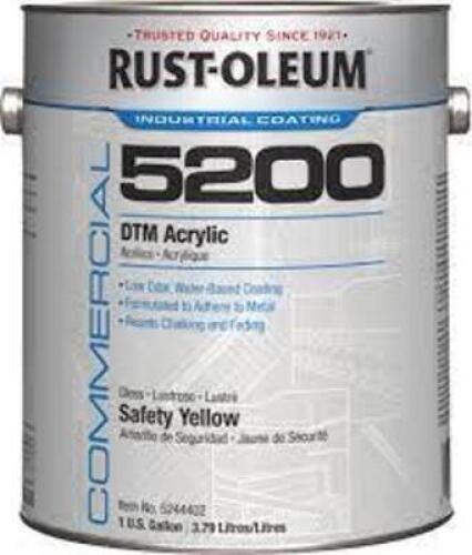 DESCRIPTION: (2) DTM ACRYLIC BRAND/MODEL: RUST-OLEUM 5200 INFORMATION: SAFETY YELLOW RETAIL$: $105.00EA SIZE: 1 GALLON QTY: 2