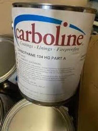 DESCRIPTION: (2) CANS OF PART A CARBOTHANE BRAND/MODEL: CARBOLINE #134 HG INFORMATION: ONLY PART A, NO PART B RETAIL$: $79.05 EA SIZE: 1 GALLON QTY: 2