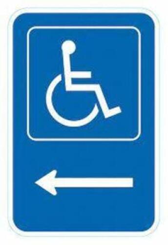 DESCRIPTION: (4) HANDICAP PARKING SIGN BRAND/MODEL: 484M49 INFORMATION: ALUMINUM RETAIL$: $34.72 EA QTY: 4