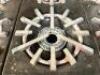 DESCRIPTION: VULCAN SIX BURNER GAS RANGE W/ LOWER OVEN BRAND / MODEL: VULCAN ADDITIONAL INFORMATION NATURAL GAS, CLEAN. W/ STAINLESS OVER SHELF LOCATI - 5