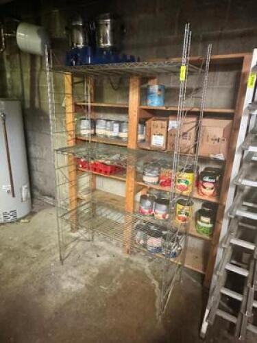 DESCRIPTION: 48" X 20" FOUR TIER WIRE SHELF. SIZE 48" X 20" X 72" LOCATION: KITCHEN QTY: 1