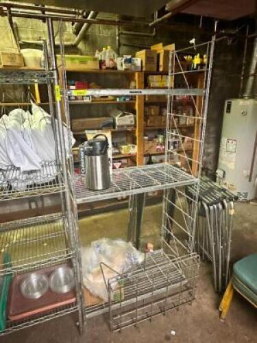 DESCRIPTION: 36" X 20" FOUR TIER WIRE SHELF. ADDITIONAL INFORMATION CONTENTS ARE NOT INCLUDED. SIZE 36" X 20" X 72" LOCATION: KITCHEN QTY: 1