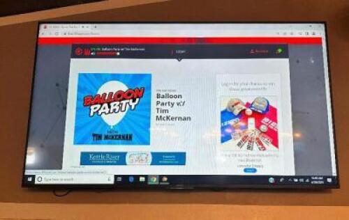 DESCRIPTION: 75" RCA LCD FLAT SCREEN TV W/ WALL MOUNT BRAND / MODEL: RCA KDL-75W850C SIZE 75" LOCATION: MAIN HALL QTY: 1