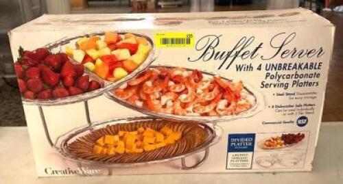 DESCRIPTION: BUFFET SERVER PLATTER BRAND/MODEL: CREATIVEWARE LOCATION: MAIN HALL QTY: 1