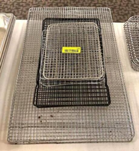 DESCRIPTION: (8) ASSORTED SIZED COOLING RACKS LOCATION: MAIN HALL QTY: 8