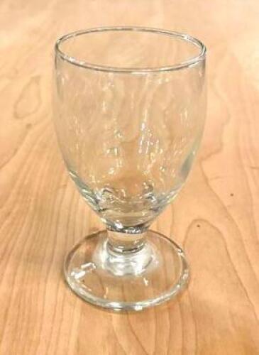 DESCRIPTION: (25) GOBLET GLASSES LOCATION: MAIN HALL QTY: 25
