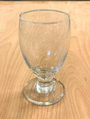 DESCRIPTION: (25) GOBLET GLASSES LOCATION: MAIN HALL QTY: 25