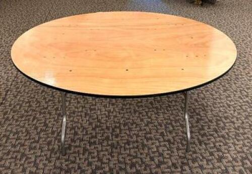 DESCRIPTION: 66" BANQUET TABLE LOCATION: MAIN HALL QTY: 1