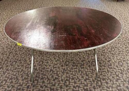DESCRIPTION: 66" BANQUET TABLE LOCATION: MAIN HALL QTY: 1