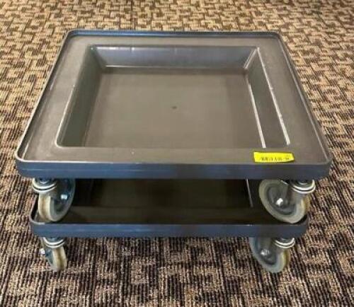 DESCRIPTION: (2) DISH RACK DOLLIES LOCATION: MAIN HALL QTY: 2