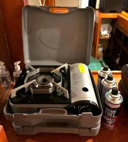 DESCRIPTION: (2) PORTABLE BUTANE BURNERS LOCATION: MAIN HALL QTY: 2