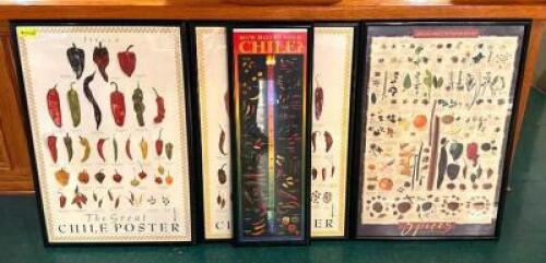DESCRIPTION: (4) FRAMED PEPPER PRINTS LOCATION: MAIN HALL QTY: 4