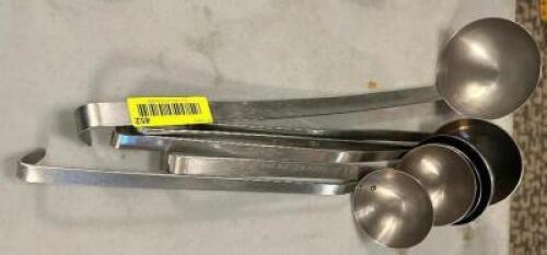 DESCRIPTION: (6) ASSORTED STAINLESS LADLES LOCATION: MAIN HALL THIS LOT IS: SOLD BY THE PIECE QTY: 6