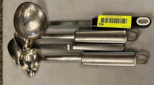 DESCRIPTION: (4) STAINLESS GRAVY SERVERS. LOCATION: MAIN HALL THIS LOT IS: SOLD BY THE PIECE QTY: 4