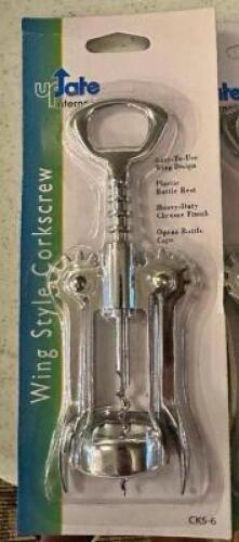 DESCRIPTION: (4) UPDATE WING STYLE CORKSCREWS - NEW LOCATION: MAIN HALL THIS LOT IS: SOLD BY THE PIECE QTY: 4