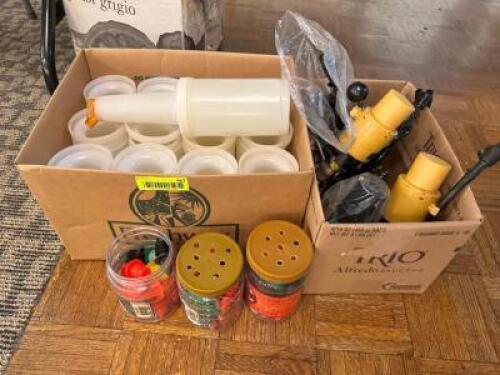 DESCRIPTION: (1) LOT OF BAR SUPPLIES AND TAPERS LOCATION: MAIN HALL THIS LOT IS: ONE MONEY QTY: 1