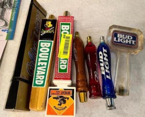 DESCRIPTION: (6) ASSORTED TAP HANDLES LOCATION: MAIN HALL THIS LOT IS: SOLD BY THE PIECE QTY: 6