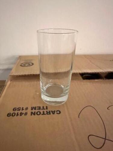 DESCRIPTION: (72) LIBBEY 12 OZ GLASSES BRAND / MODEL: LIBBEY 159 LOCATION: MAIN HALL THIS LOT IS: SOLD BY THE PIECE QTY: 72