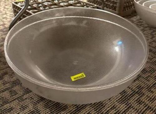 DESCRIPTION: (2) PLASTIC SALAD BOWLS LOCATION: MAIN HALL QTY: 2